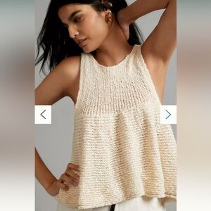 anthropologie — pilcro swing sweater tan